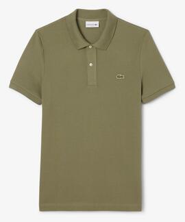 POLO LACOSTE SLIM FIT BMY VERDE KAKI