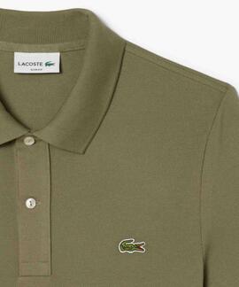 POLO LACOSTE SLIM FIT BMY VERDE KAKI