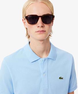 POLO LACOSTE SLIM FIT HBP AZUL PASTEL