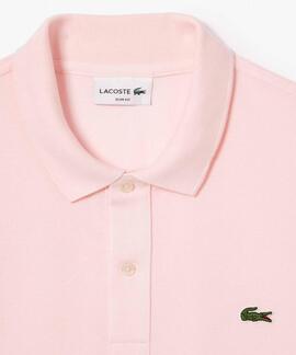 POLO LACOSTE SLIM FIT T03 ROSA CLARO