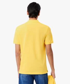 POLO LACOSTE SLIM FIT 107 AMARILLO