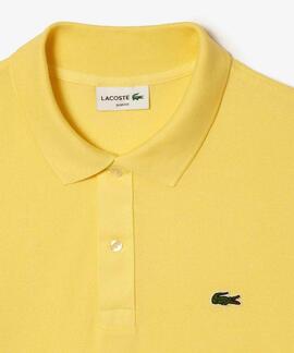 POLO LACOSTE SLIM FIT 107 AMARILLO