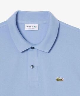 POLO LACOSTE SLIM FIT AEY AZUL CLARO