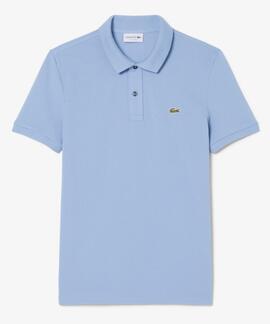POLO LACOSTE SLIM FIT AEY AZUL CLARO