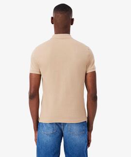 POLO LACOSTE SLIM FIT 02S BEIGE