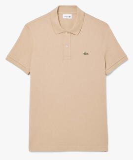 POLO LACOSTE SLIM FIT 02S BEIGE