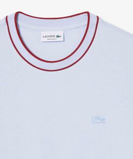 CAMISETA DE PIQUÉ ELÁSTICO REGULAR FIT CON CUELLO A RAYAS CO