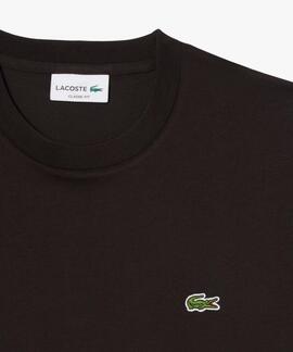 CAMISETA BÁSICA DE CORTE CLÁSICO REGULAR FIT MARRÓN