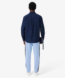 PANTALÓN DE CHÁNDAL TAPERED FIT COLOR AZUL CLARO Y  NEGRO