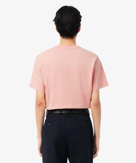 CAMISETA BÁSICA DE CORTE CLÁSICO REGULAR FIT ROSA
