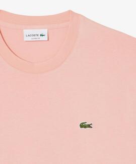 CAMISETA BÁSICA DE CORTE CLÁSICO REGULAR FIT ROSA