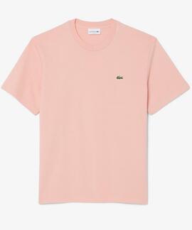 CAMISETA BÁSICA DE CORTE CLÁSICO REGULAR FIT ROSA
