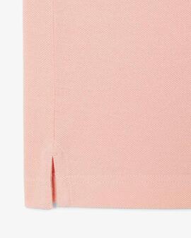POLO LACOSTE SLIM FIT U12 ROSA