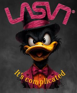 CAMISETA DE HOMBRE LASAL COMPLICATED BLANCA