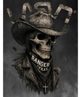 CAMISETA DE HOMBRE LASAL TEXAS BLANCA