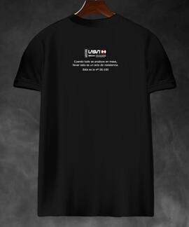 CAMISETA DE HOMBRE LASAL TEXAS NEGRA
