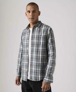 CAMISA LEVI'S® SUNSET 1 POCKET REGULAR FIT JENIL PLAID DRESS