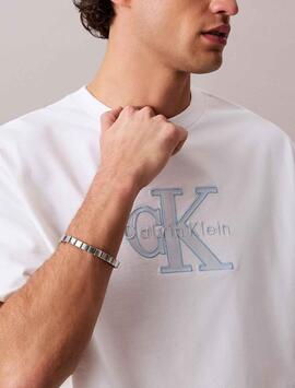 CAMISETA ELEVATED NONOGRAM RELAXED FIT BRIGHT WHITE BLANCO