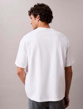 CAMISETA ELEVATED NONOGRAM RELAXED FIT BRIGHT WHITE BLANCO