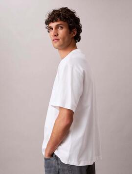 CAMISETA ELEVATED NONOGRAM RELAXED FIT BRIGHT WHITE BLANCO