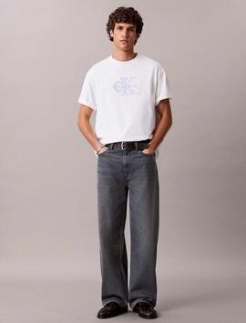 CAMISETA ELEVATED NONOGRAM RELAXED FIT BRIGHT WHITE BLANCO