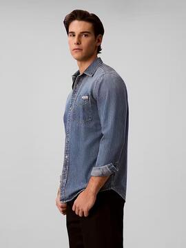 CAMISA VAQUERA CK REGULAR FIT CLASSIC VINTAGE INDIGO