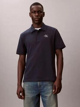 POLO DE PIQUÉ CK REGULAR FIT DARK SAPPHIRE AZUL MA