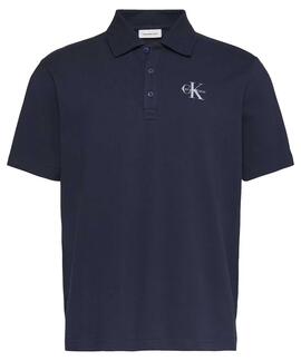 POLO DE PIQUÉ CK REGULAR FIT DARK SAPPHIRE AZUL MA