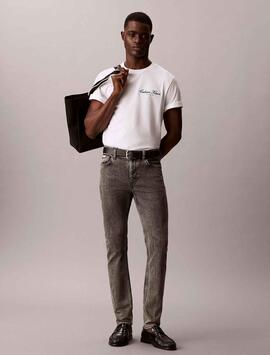 PANTALÓN VAQUERO CK SLIM TAPERED OYSTER GREY GRIS