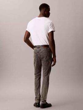 PANTALÓN VAQUERO CK SLIM TAPERED OYSTER GREY GRIS