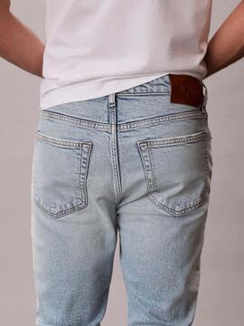 PANTALÓN VAQUERO CK SLIM TAPERED MARBLED BEACON JEAN