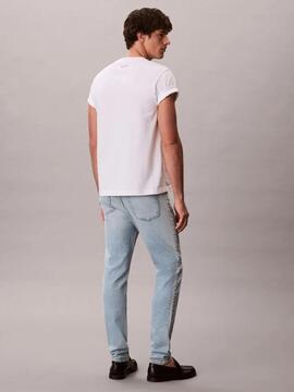 PANTALÓN VAQUERO CK SLIM TAPERED MARBLED BEACON JEAN