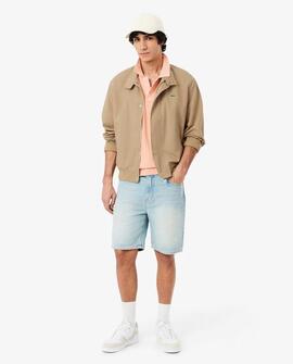 CHAQUETA HARRINGTON DE SARGA HIDRÓFUGA COLOR BEIGE