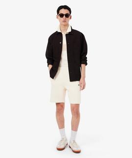 POLO DE PIQUÉ REGULAR FIT CON BLOQUES DE COLOR BEIGE Y CAMEL