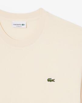 CAMISETA BÁSICA DE CORTE CLÁSICO REGULAR FIT BEIGE