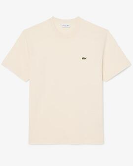 CAMISETA BÁSICA DE CORTE CLÁSICO REGULAR FIT BEIGE