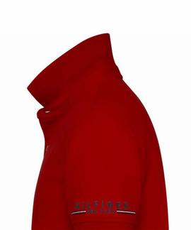 TOMMY LOGO REGULAR FIT POLO  HAUTE RED