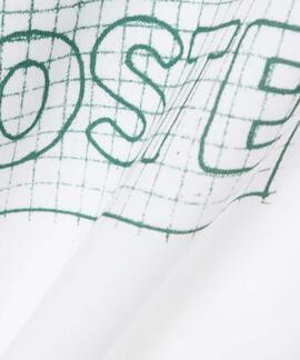 CAMISETA DE ALGODÓN REGULAR FIT ESTAMPADA COLOR BLANCO