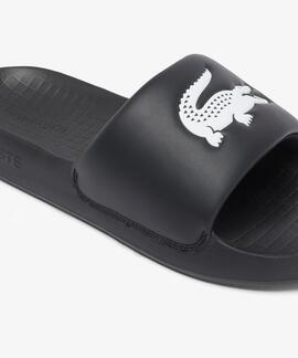 CHANCLAS DE HOMBRE LACOSTE SERVE SLIDES 1.0 BLACK / WHITE