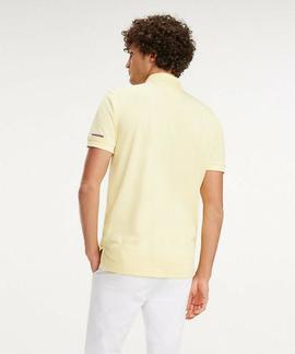 TOMMY LOGO REGULAR FIT POLO LEMON MERINQUE