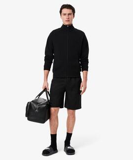 CHANCLAS DE HOMBRE LACOSTE SERVE SLIDES 1.0 BLACK / WHITE