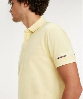 TOMMY LOGO REGULAR FIT POLO LEMON MERINQUE