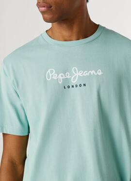 CAMISETA EGGO REGULAR FIT 518 DARK ACQUA BLUE VERDE AGUA