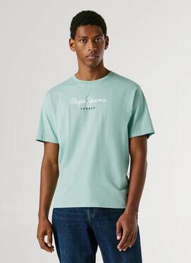 CAMISETA EGGO REGULAR FIT 518 DARK ACQUA BLUE VERDE AGUA