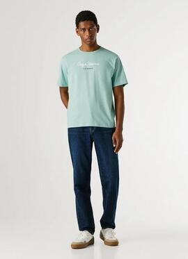 CAMISETA EGGO REGULAR FIT 518 DARK ACQUA BLUE VERDE AGUA