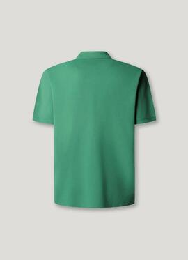 POLO OSCAR REGULAR FIT PIQUÉ TEÑIDO EN PRENDA 671 WOODS GREE