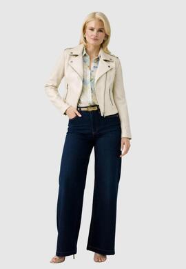 CAZADORA NEW MONICA SUEDE BIKER DE EFECTO ANTE WOODEN FLOWER