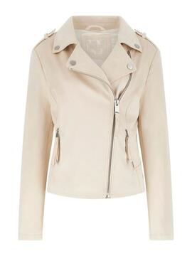 CAZADORA NEW MONICA SUEDE BIKER DE EFECTO ANTE WOODEN FLOWER