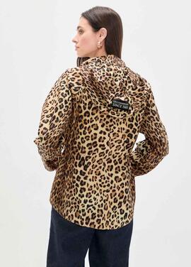PARKA TÉCNICA CORTA CON CAPUCHA ESTAMPADO ANIMAL M