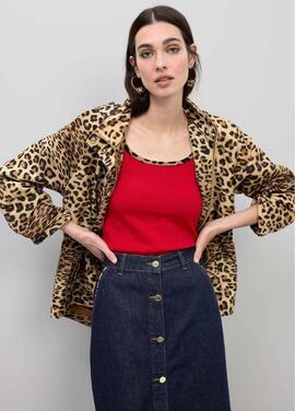 PARKA TÉCNICA CORTA CON CAPUCHA ESTAMPADO ANIMAL M